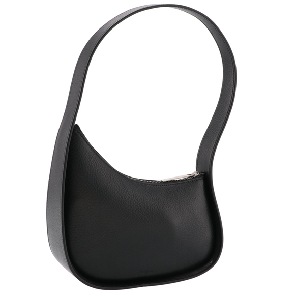 The Row Handbags - The Row Half Moon Shoulder Bag Grain Black